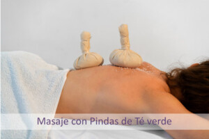 Masaje con Pindas de Té verde. Centro Dermoestético Las Canteras. La Laguna.